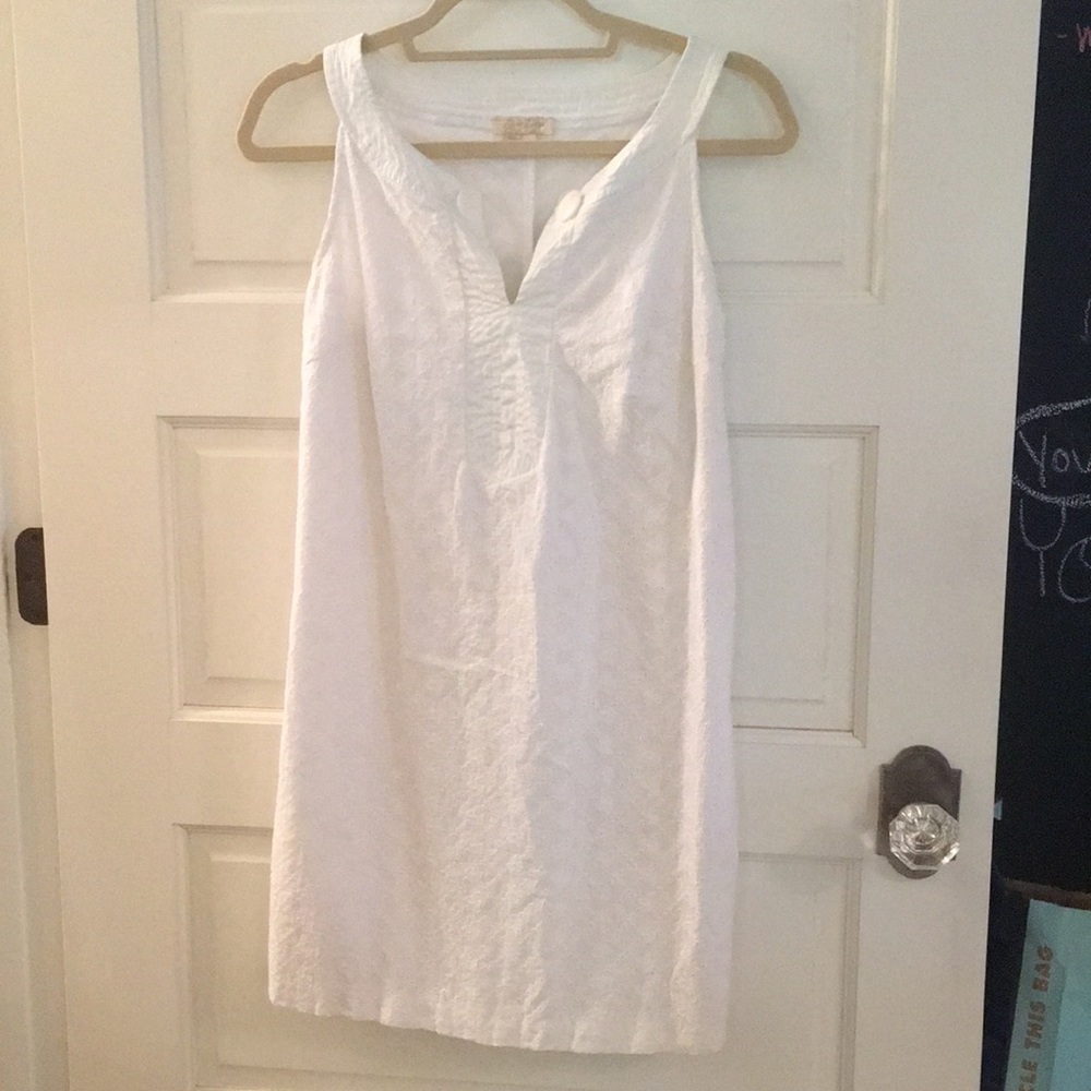 White eyelet dress